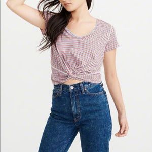 Abercrombie and Fitch Knot Front Crop Top